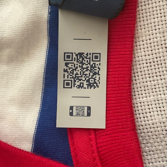 Ralph Lauren Olympic Team USA White Blue Striped Jersey Mens T-shirt Size M NWT - Picture 5 of 12